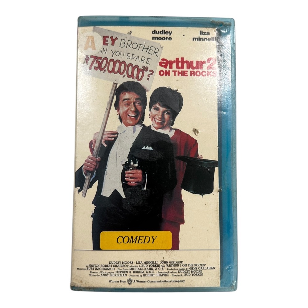 Arthur 2 On The Rocks VHS Dudley Moore‎ Liza Minnelli Comedy Movie Tape